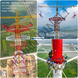 Self Supporting Steel Tubular Tower Hot Dip Galvanization Or Painting Surface