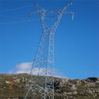 220kv 500 Kv Angle Steel Angular Tower For Strain Tension Electrical Power Cable