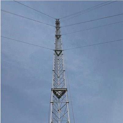 Wind 190KM/H ASTM A36 Tubular 3 Legs Lattice Telecom Tower