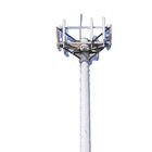 Hot Dip Galvanized Communication Steel Lattice Telecommunication Tower 75 Ft Steel Pole