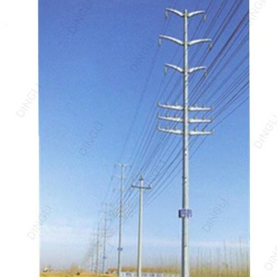 Galvanized Steel Tubular Tower Substation Structure Electrical Transmission Tower