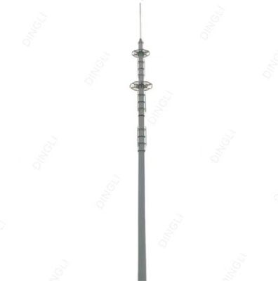 Hot Dip Galvanized Q345B Telecom Tower Antenna Tower Mast 100 meter