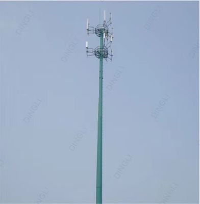 Hot Dip Galvanized Q345B Telecom Tower Antenna Tower Mast 100 meter