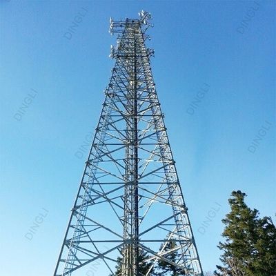 Custom Design 3 Legged Steel Tubular Tower Telecommunication Telecom Tower