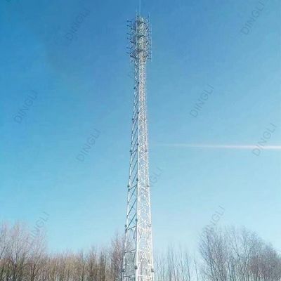 Custom Design 3 Legged Steel Tubular Tower Telecommunication Telecom Tower