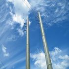 Power Transmission Electrical Steel Tubular Tower Tubular Steel Pole 10-220KV