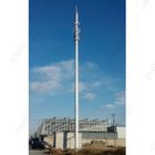 Gsm Or Radio Monopole Communication Galvanized Steel Pole Telecom Antenna Tower