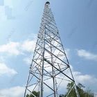 Hot Dip Galvanization And Painting Steel Pole Tower For Power Transmission