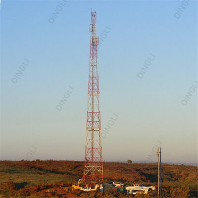 Three Legged Self Supporting Tubular Steel Telecom Tower Gsm Base Station Antenna Radio Wifi