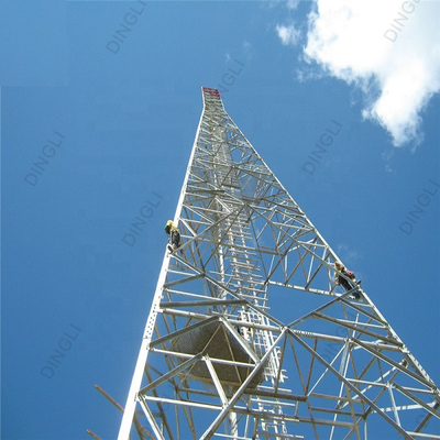 Self Supporting Galvanized Angle Lattice Steel Towers For Telecommunication