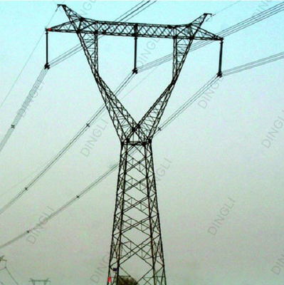 Transmission Line Electric Power Angle Steel Tubular Tower 10M-100M