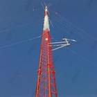 Hot Dip Galvanized Round Guyed Mast Tower Steel Telecom Signal Tower