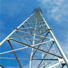 30m Galvanized 3 Legged Tubular Lattice Steel Towers Telecom Mobile Mast Tower