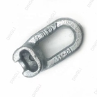 Power Transmission Line Fittings Steel Forged Hot Dip Galvanized Socket Eye Clevis