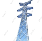 110kV Angle Steel Iron Lattice Tower Flange Slip Joint Base Plates Tower