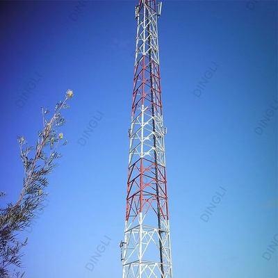 15m-120m Angle Steel Telecom Tower Communication Network Construction