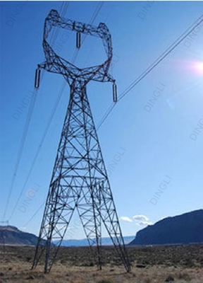 Galvanized Transmission Line Angle Steel Lattice Tower 33kV-330kV