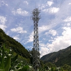 Communication Lattice telecom tower 3 Legs Galvanized Steel Tube Self Support