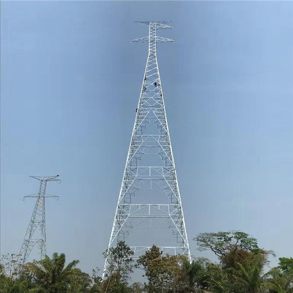 4 Legged Lattice Steel Towers Quadrilateral Angular Transmission Lattice Tower