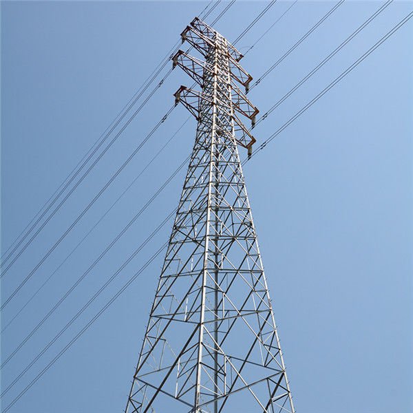 GR65 GR50 Lattice Steel Towers Electric Transmission Line Angle Iron Tower
