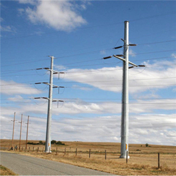 Medium Voltage Steel Pole Tower Steel Electrical Power Transmission Line Poles