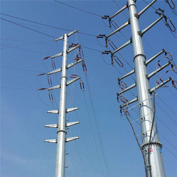 55FT 60FT 65FT 70FT Steel Pole Tower Octagonal Galvanized Power Steel Pole