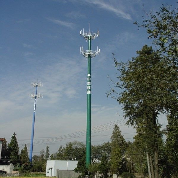 Wear Resistant Telecom Tower Monopole Cell Tower 10 - 750KV ASTM Approved