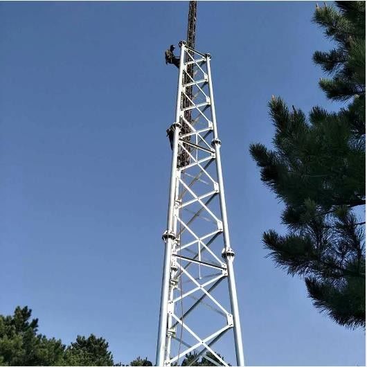 Tubular Telecom Tower Communication Tower Self Support Signal Transmission