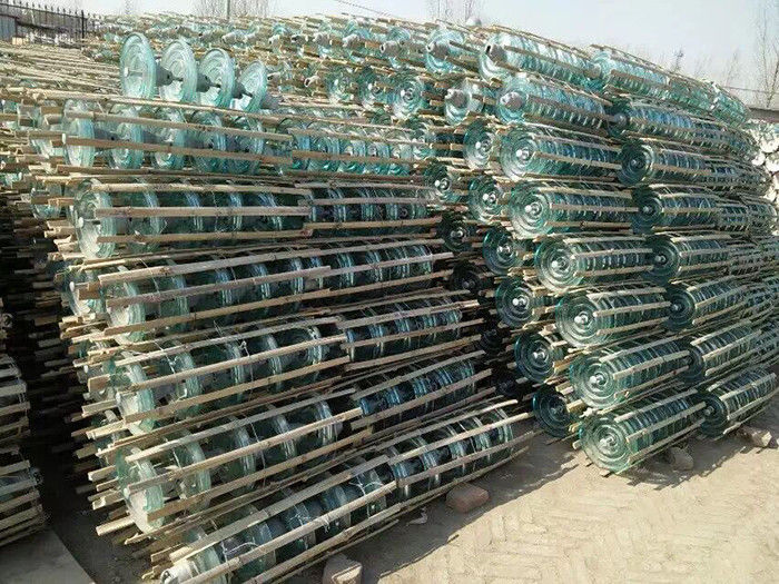 70kn Toughened Glass Disc Insulator , High Voltage Glass Electric Line Insulators