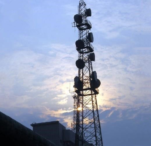 Professional Wireless Communication Tower For Microwave Signal Transmission