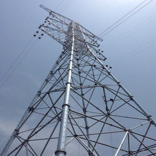 Triangular Telecommunication Mast Galvanized Steel Lattice Tubular Guy Wire Guyed Tower
