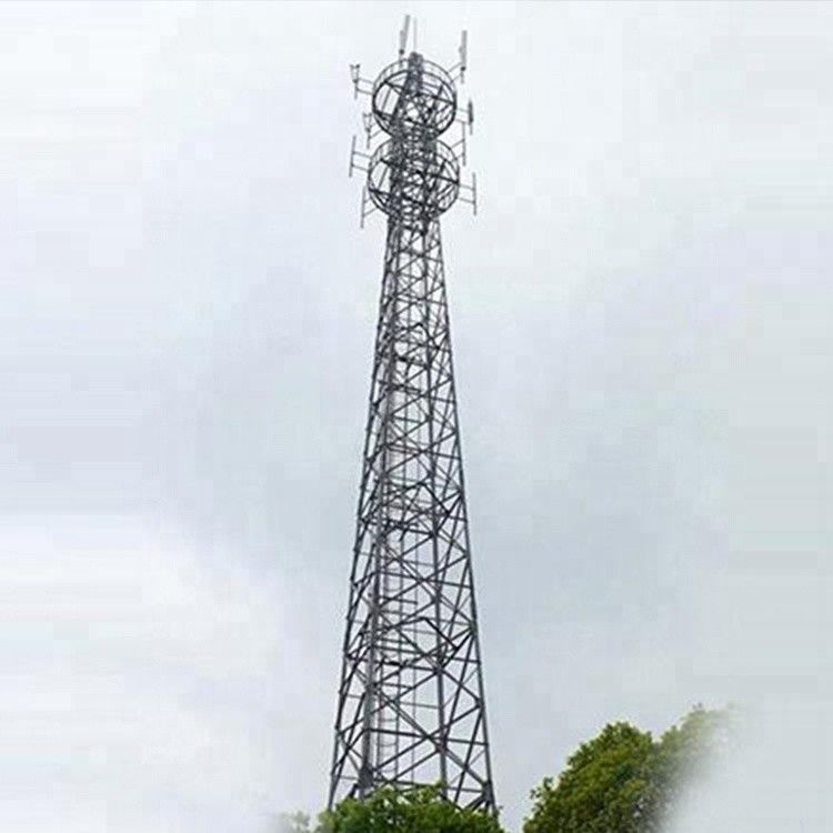 3 Leg 60 Degree Lattice Communication Tower Antenna Telecom Angular Self Supporting