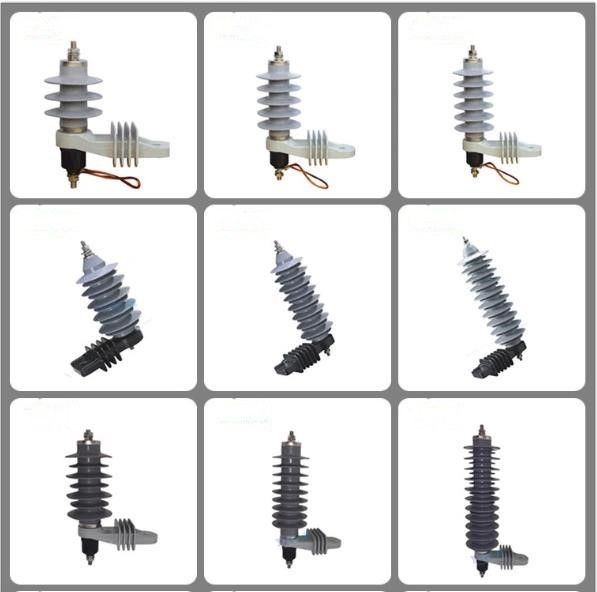 36kv Composite Zinc Oxide Lightning Arrester And Surge Arrester Distribution