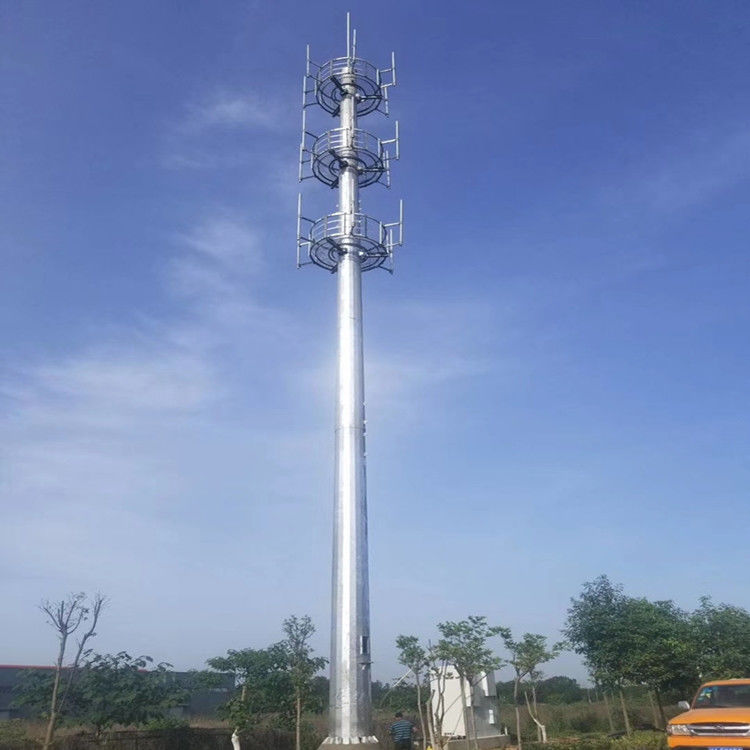 ASTM A36 Steel Pole Tower Monopole Antenna Wifi Telecommunication Tower