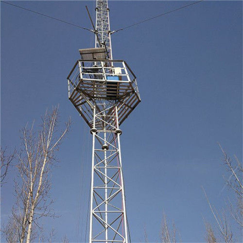 Antenna Telecommunication Lattice Tower Guyed Mast Steel 5-100M