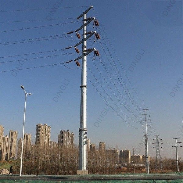 Hot Dip Galvanization And Painting Telecom Tower For Power Transmission