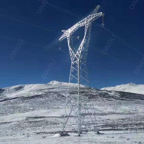110kv Tubular Steel Pole Tower Electric Power Transmission Tower