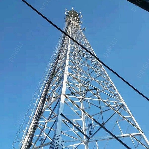 Signal Transmission Angle Steel Radar Telecom Tower 10-80m