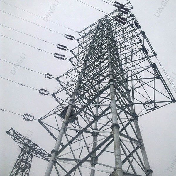 220kV Steel Pipe Lattice Telecom Tower Electric Power Transmission