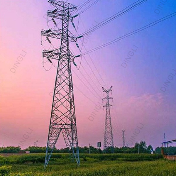 10M-100M Lattice High Voltage Transmission Towers Steel Tube Steel Lattice Tower