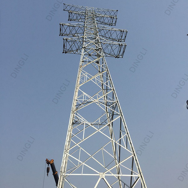 110kv Double Circuit Transmission Steel Tube Pole Lattice Tower