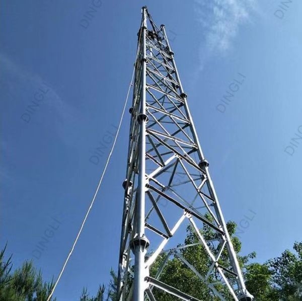 Customized 3 Leg Self Supporting Telecom Steel Lattice Tower