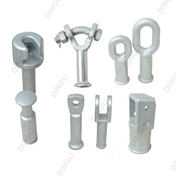 Transmission Line Hardware Power Fitting Forged Oval Ball Eye Socket Clevis