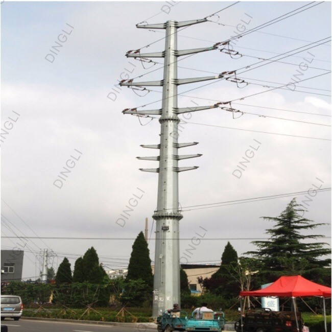 Top Quality Steel pipes Electric Power Towers Transmission Line Steel Pole Tower